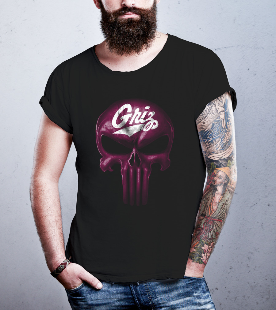 Griz Skull Montana Grizzlies T-Shirt
