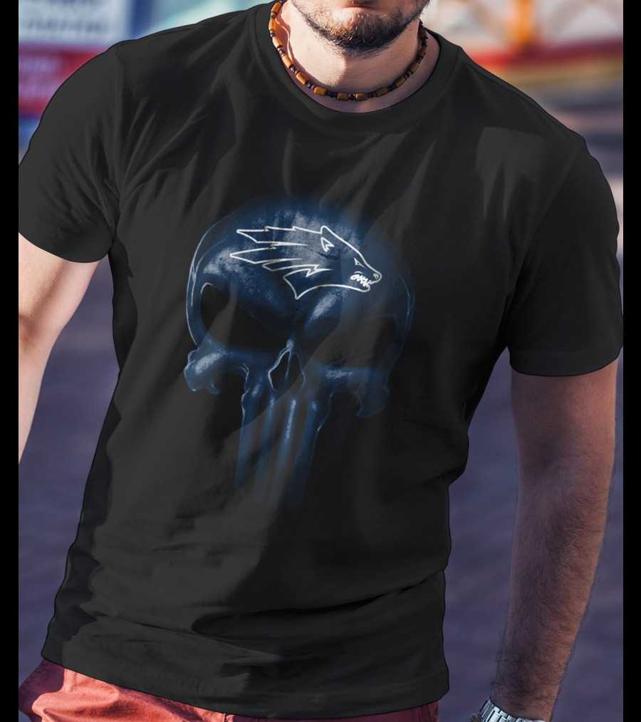 Nevada Wolf Pack Skull Punisher T-Shirt