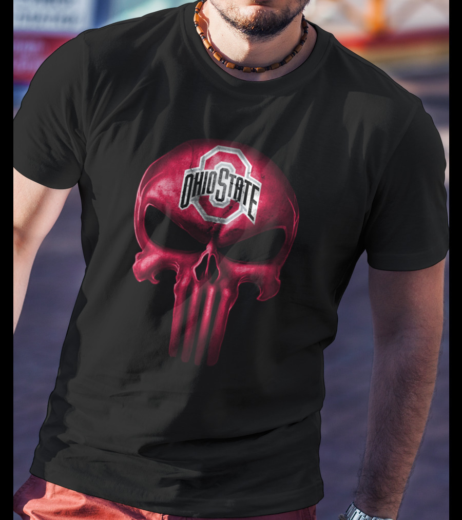 Ohio State Buckeyes Skull T-Shirt