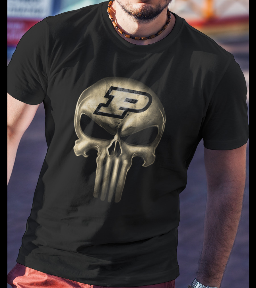 Purdue Boilermakers Skull T-Shirt