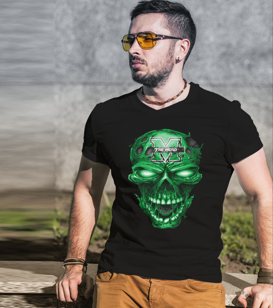 The Herd M Skull Marshall Thundering Herd T-Shirt