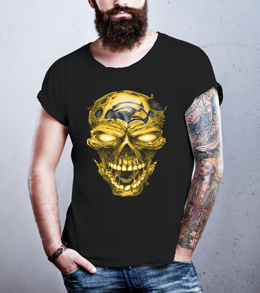 Southern Mississippi Golden Eagles Skull T-Shirt