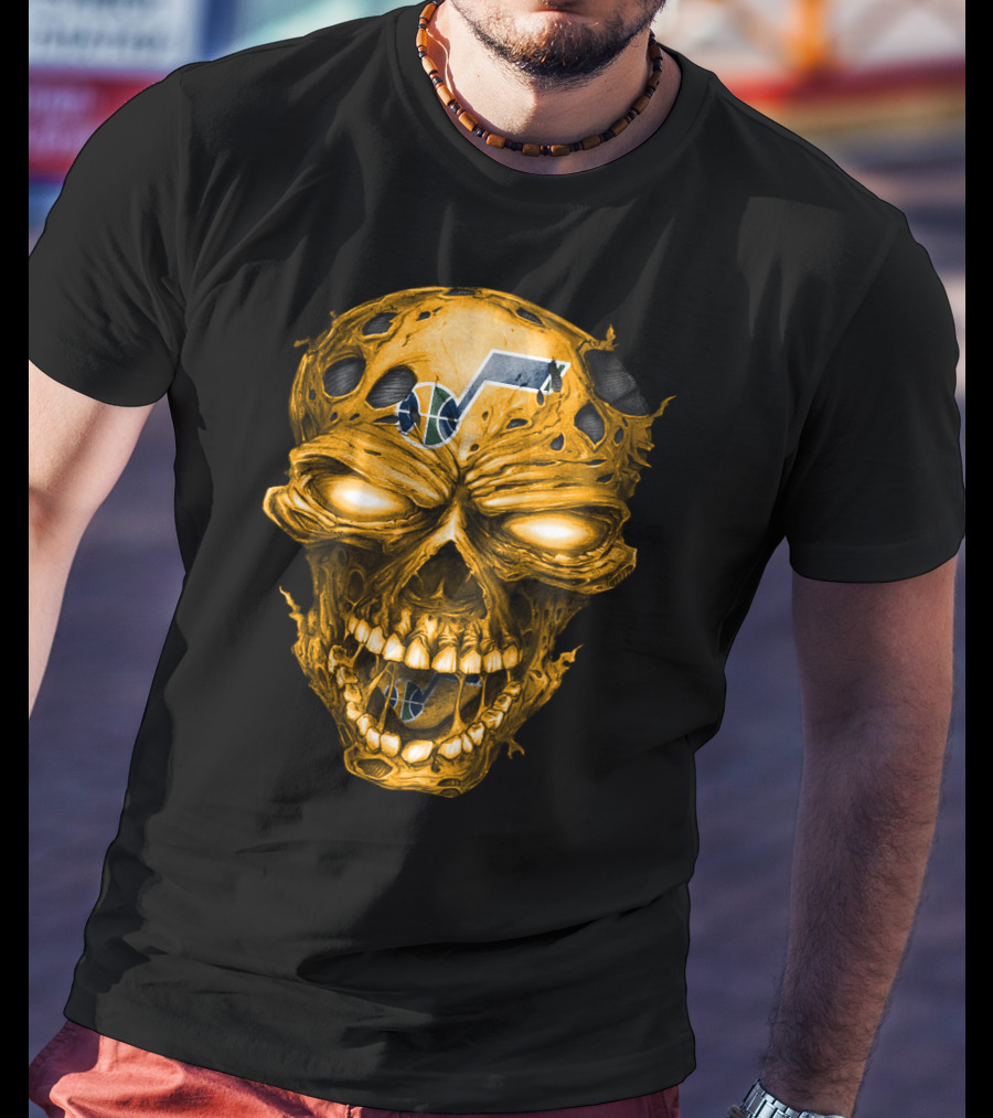 Utah Jazz Skull Logo T-Shirt