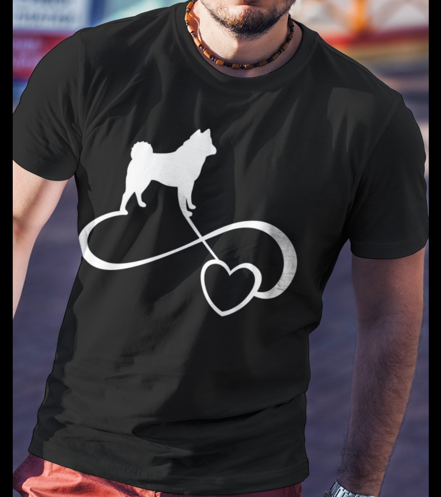 Akita Dog Lover Infinite Heart Breed Endless Love T-Shirt
