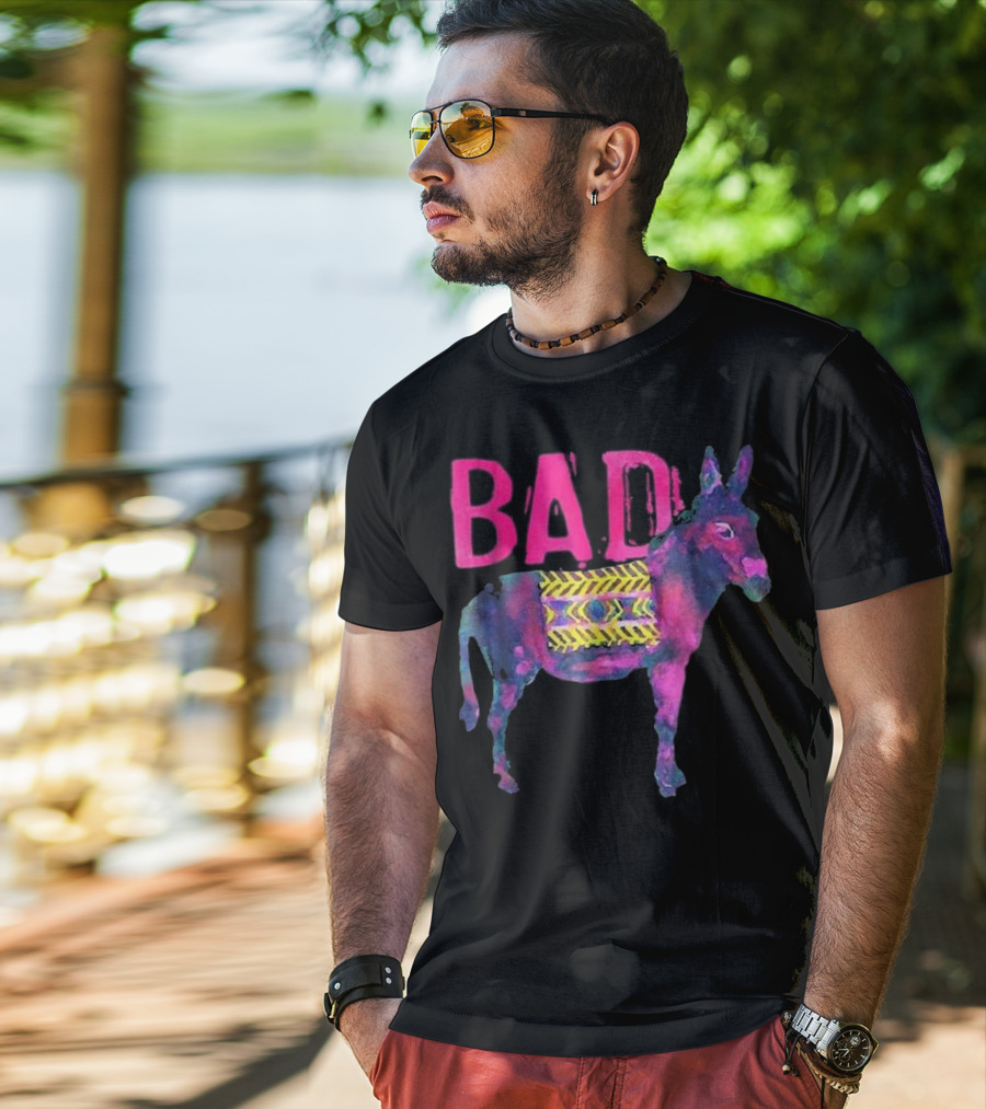 BAD Donkey Neon Abstract T-Shirt