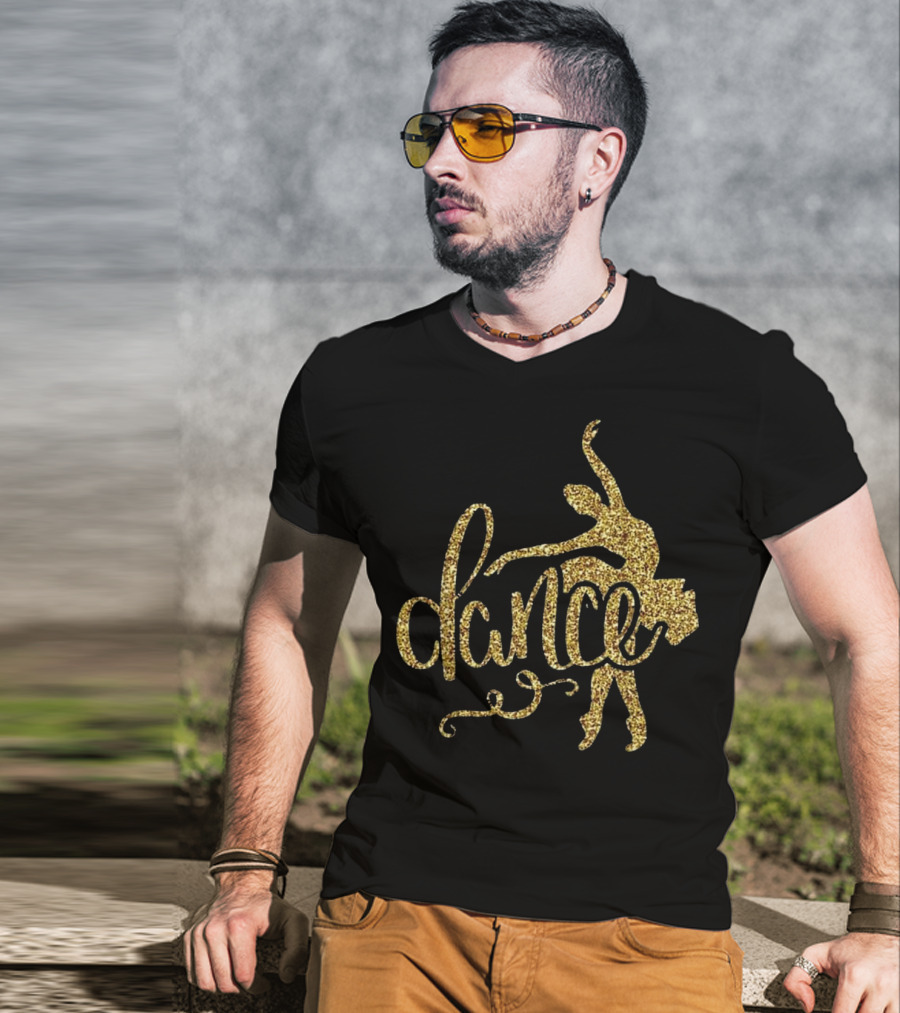 Gold Ballerina Dance Ballet T-Shirt