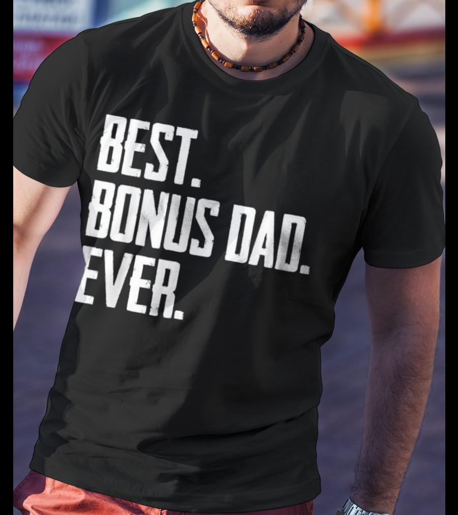 Best Bonus Dad Ever Funny Electrician T-Shirt