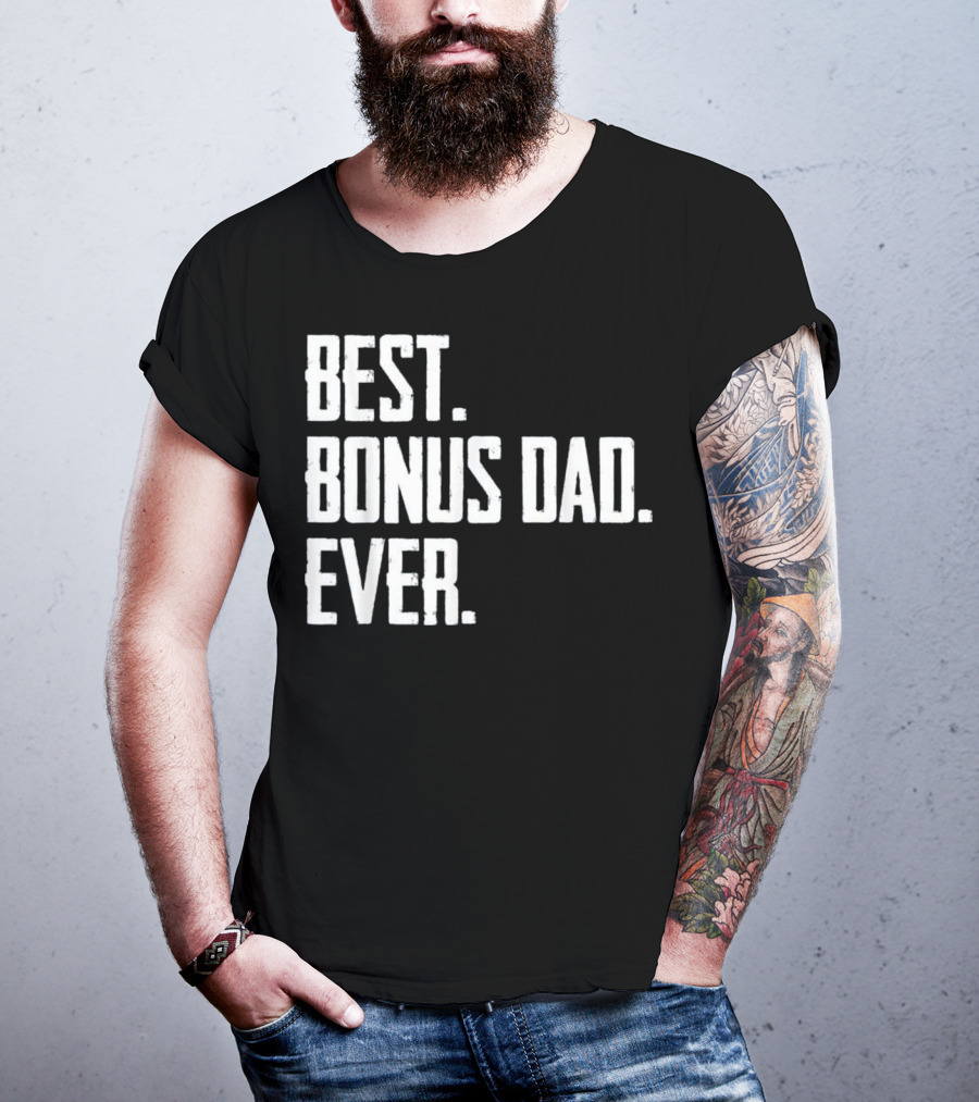 Best Bonus Dad Ever Funny Electrician T-Shirt