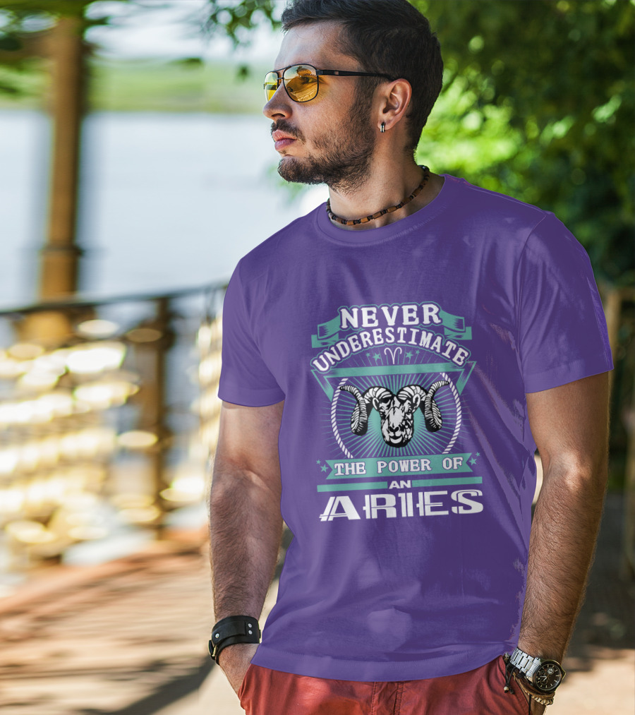 Never Underestimate The Power Of An Aries T-Shirt