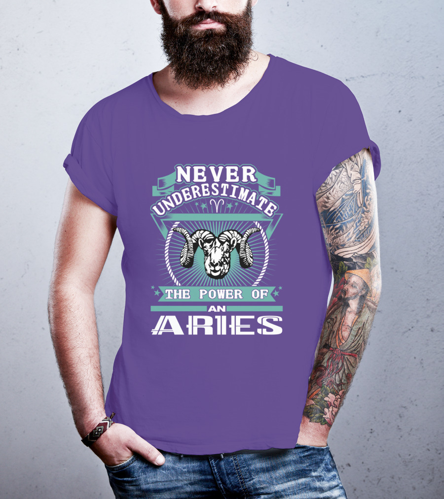Never Underestimate The Power Of An Aries T-Shirt