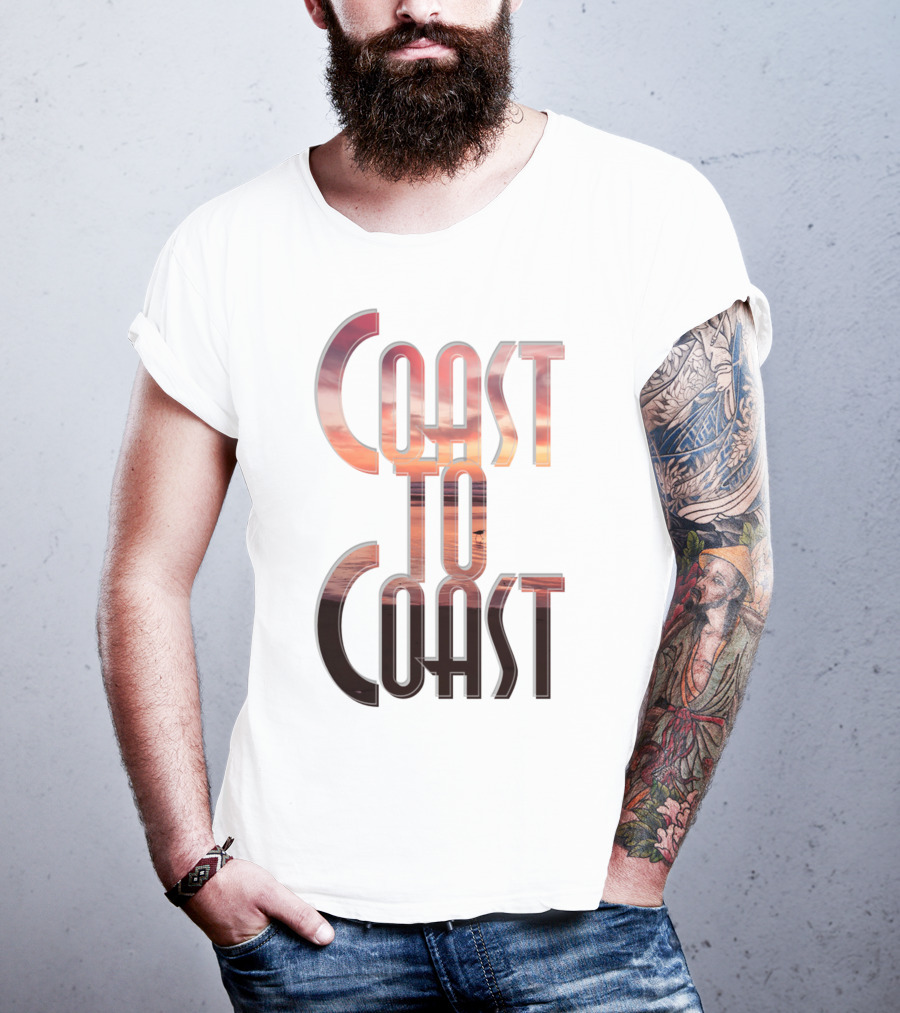 Coast To Coast AM Sunset Reflections T-Shirt
