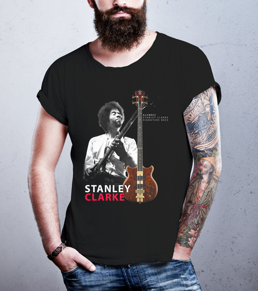 Stanley Clarke Alembic Signature Bass Album Cover T-Shirt