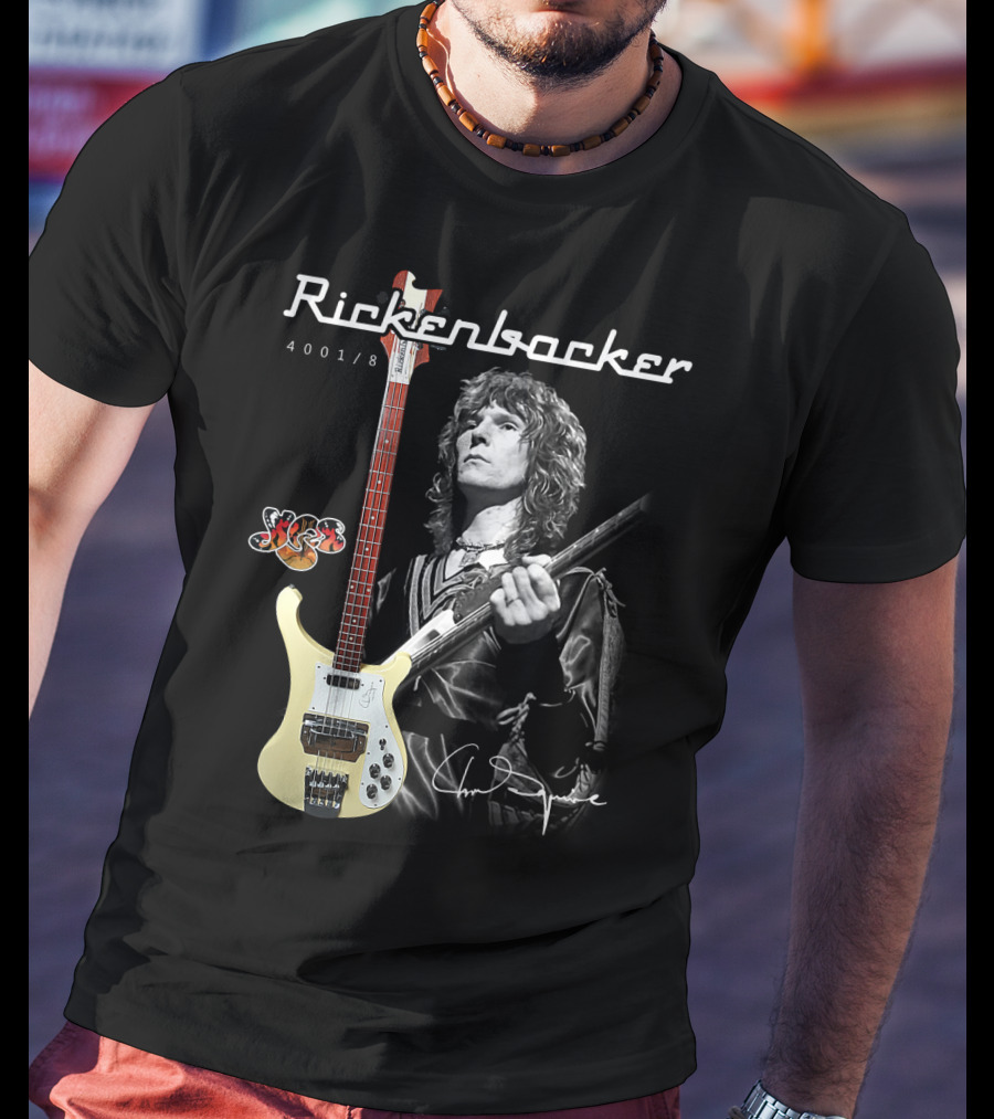 Rickenbacker 4001/8 Yes Chris Squire Signature T-Shirt