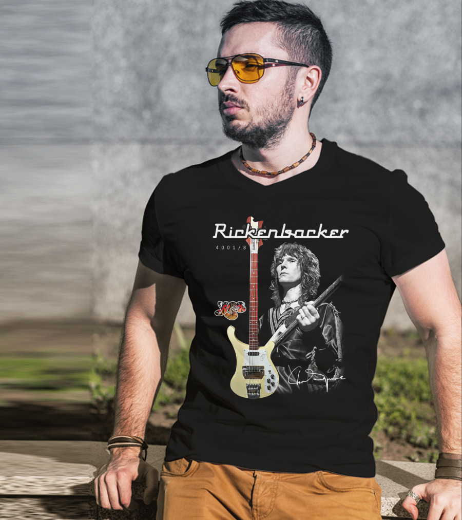 Rickenbacker 4001/8 Yes Chris Squire Signature T-Shirt