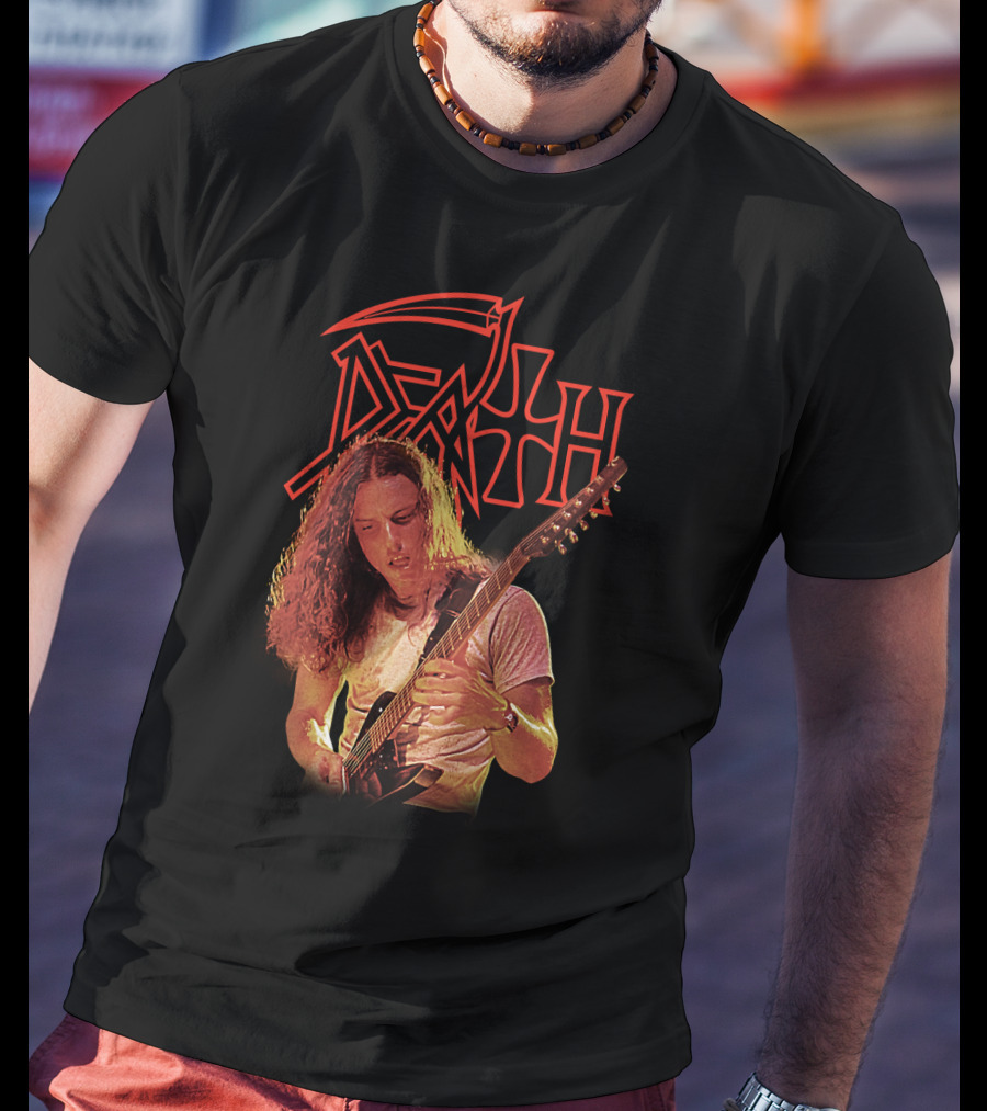Chuck Schuldiner DEATH Metal Band Iconic Guitarist T-Shirt