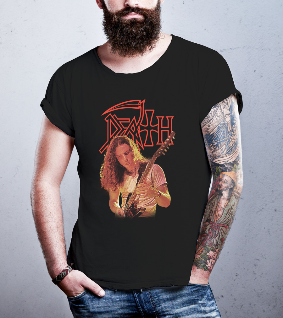 Chuck Schuldiner DEATH Metal Band Iconic Guitarist T-Shirt
