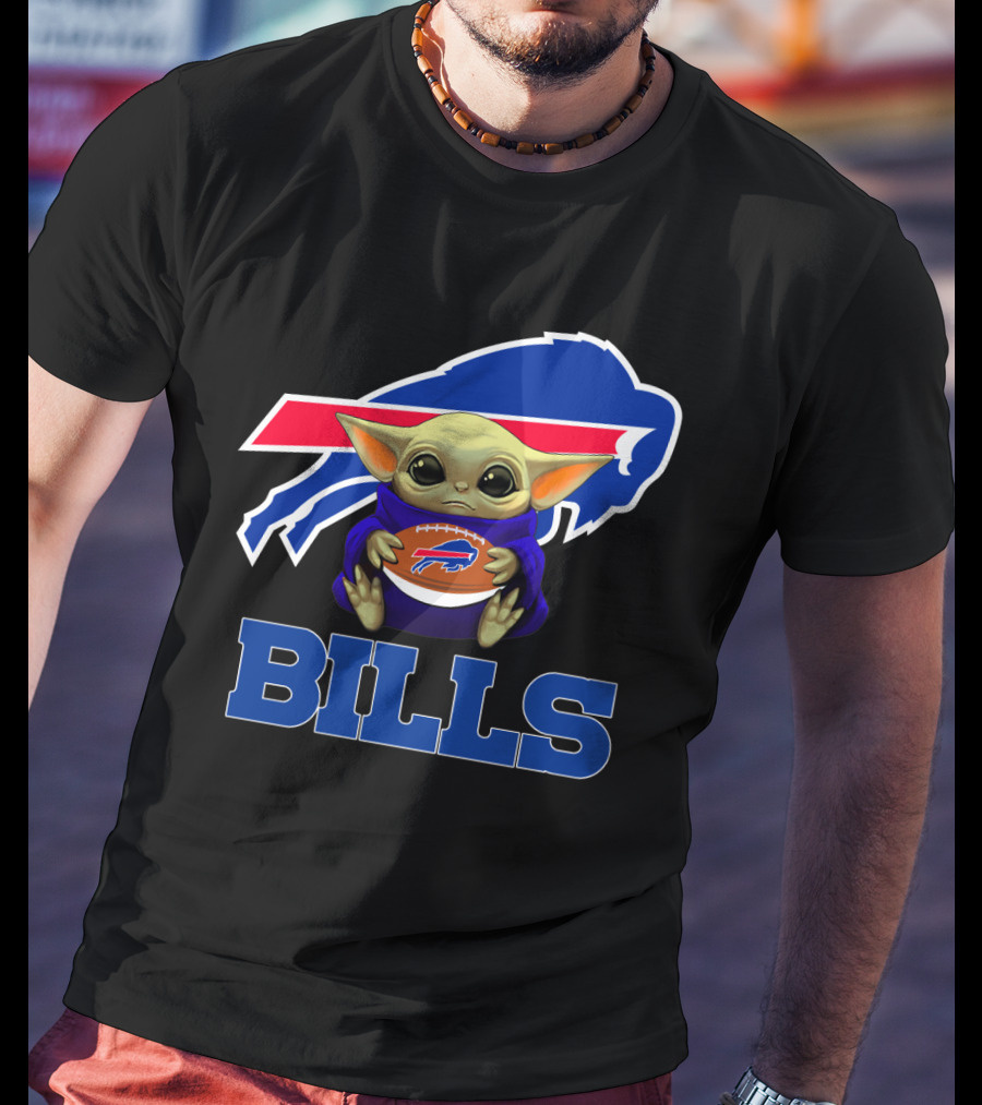 Buffalo Bills Baby Yoda Football Fan T-Shirt
