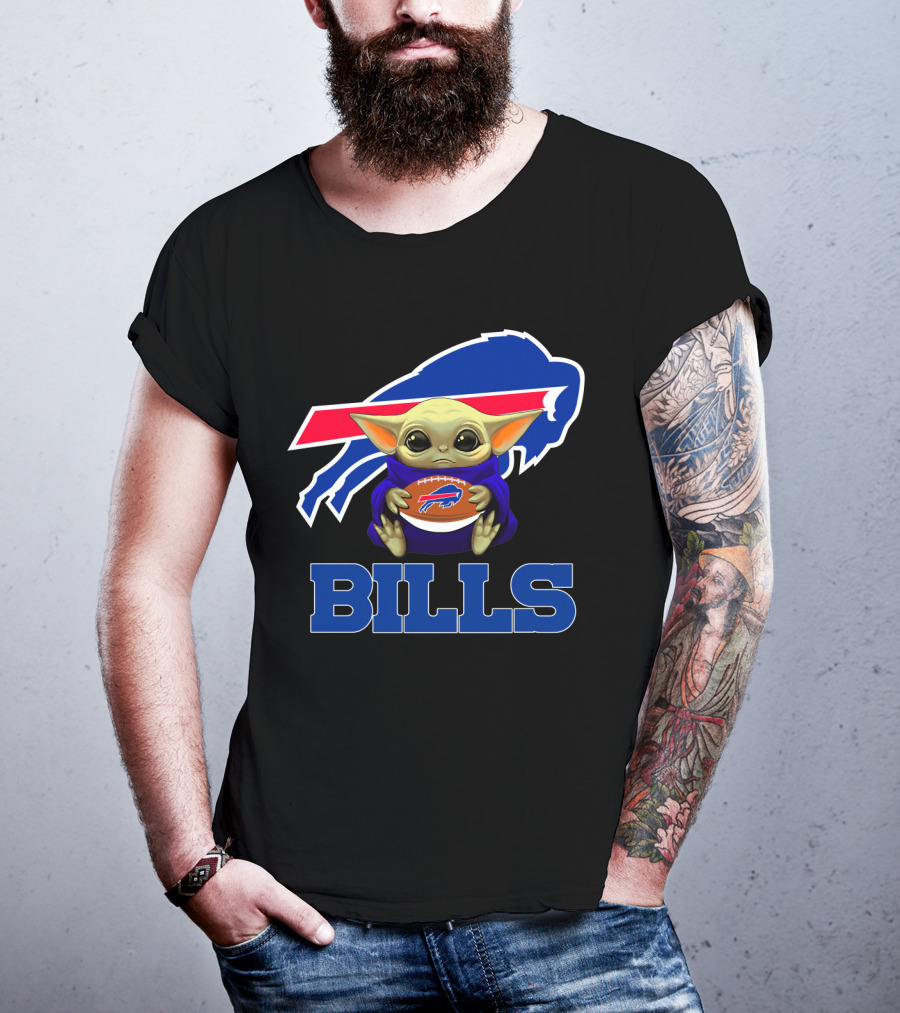 Buffalo Bills Baby Yoda Football Fan T-Shirt