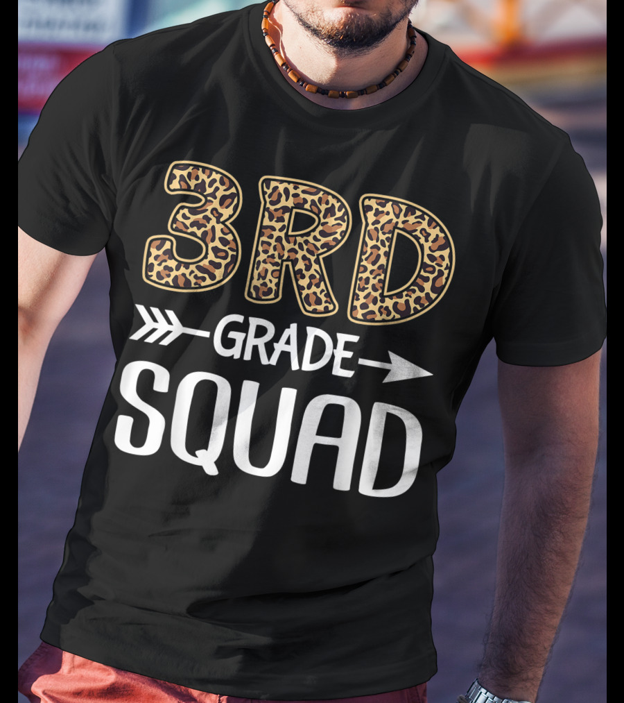 3rd Grade Leopard Squad Third Grade Teacher Student T-Shirt