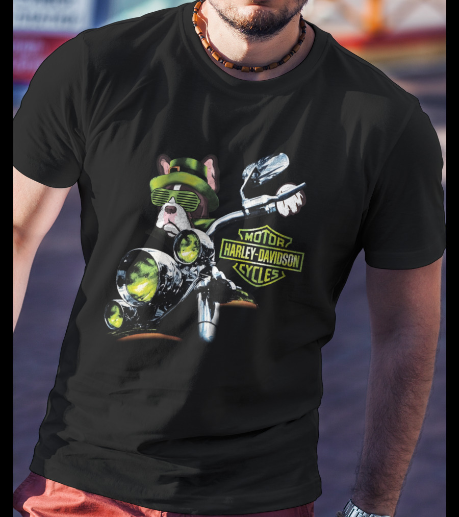 French Bulldog Harley Davidson Motorcycles Rider T-Shirt