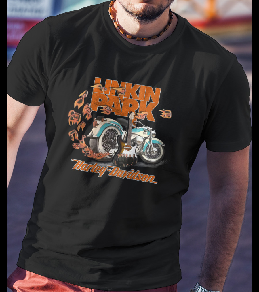Linkin Park Harley Davidson Motorcycle Custom Collaboration 20Hdm T-Shirt