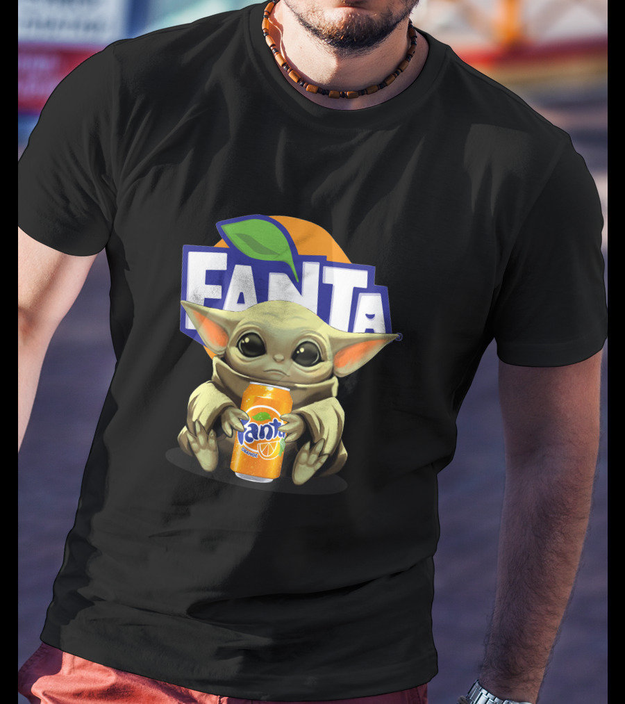 Yoda Holding Fanta Can Iconic Mashup T-Shirt