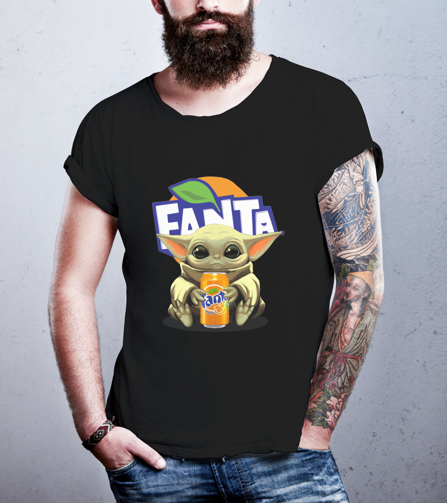 Yoda Holding Fanta Can Iconic Mashup T-Shirt