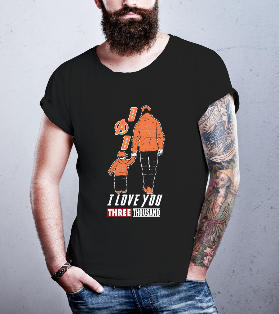 Clemson Tigers Dad I Love You Three Thousand T-Shirt