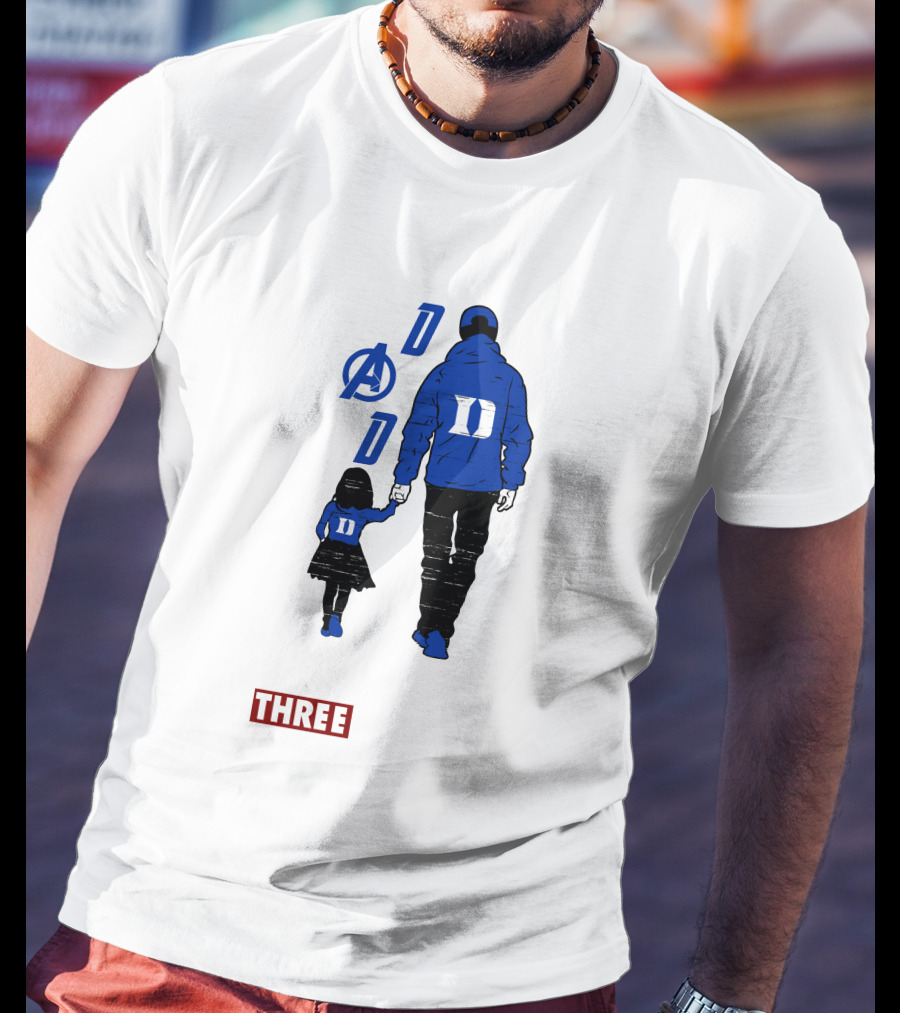 Duke Blue Devils Dad I Love You Three Thousand Avengers T-Shirt