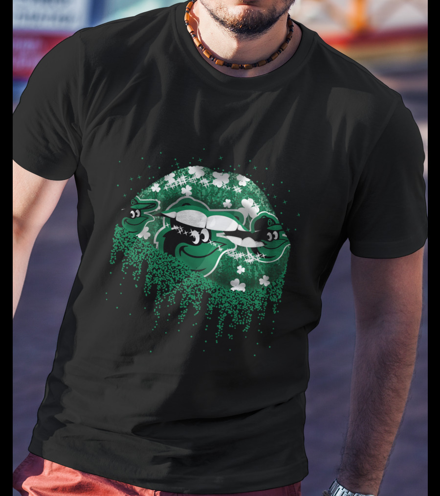 Baltimore Orioles St. Patrick’s Day Green Lips And Shamrocks T-Shirt