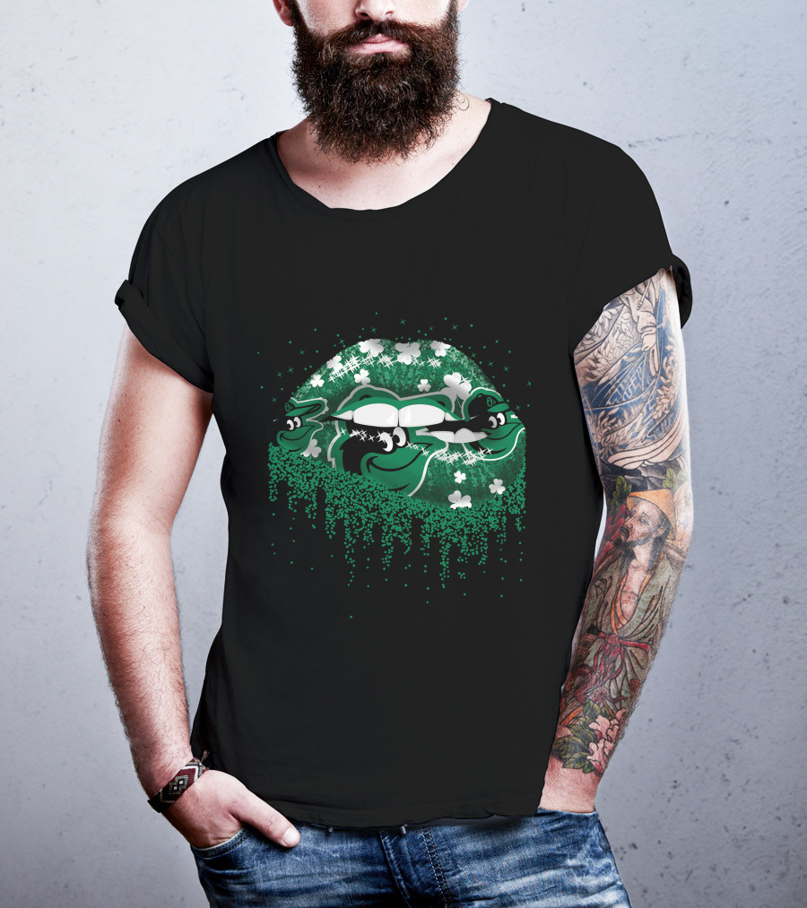 Baltimore Orioles St. Patrick’s Day Green Lips And Shamrocks T-Shirt