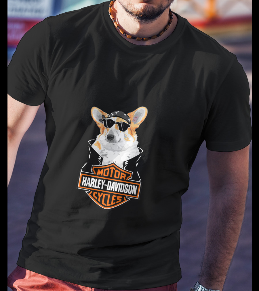 Corgi Harley Davidson Motorcycle Cycles T-Shirt