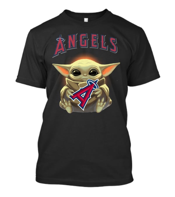 Baby Yoda Holding Angels Baseball T-Shirt
