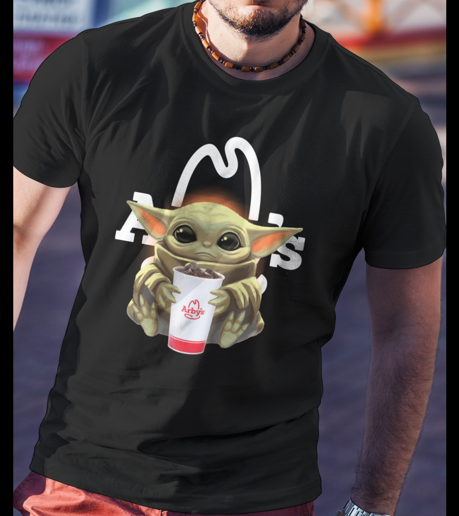 Baby Yoda Holding Arby's Drink T-Shirt