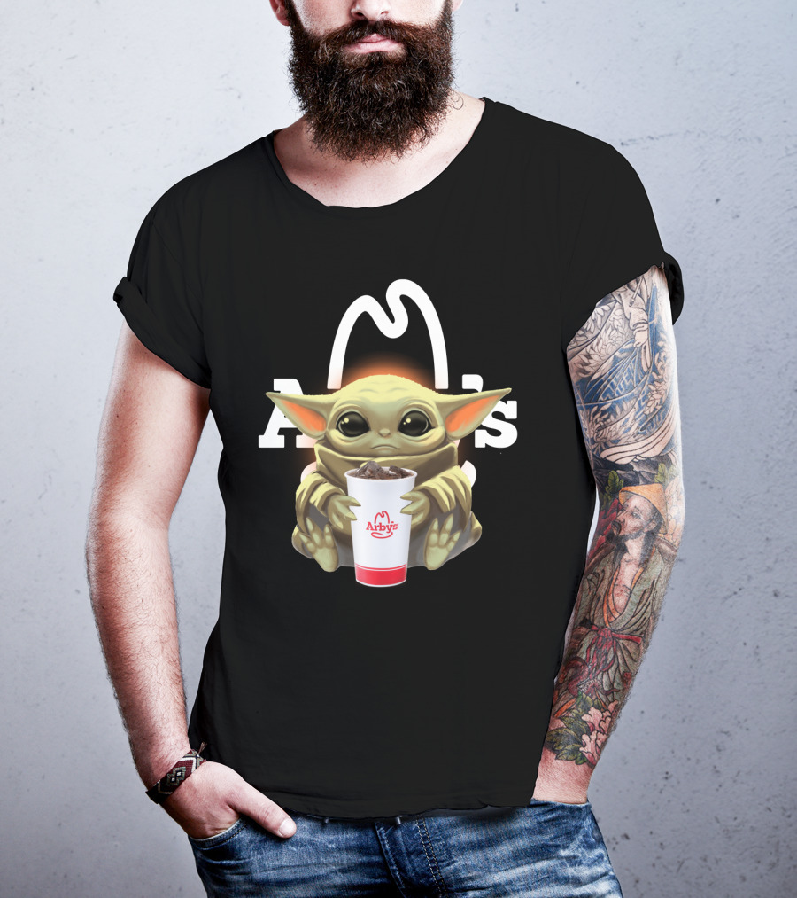 Baby Yoda Holding Arby's Drink T-Shirt