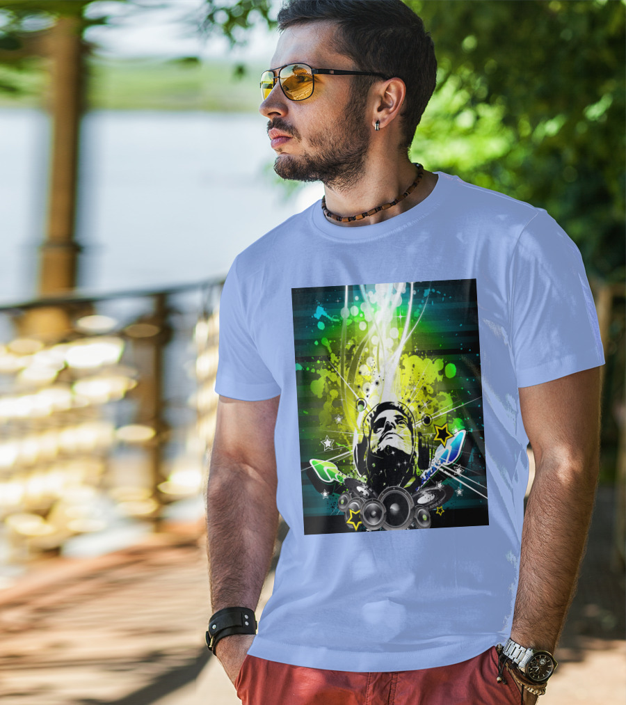 Music So Cool Vibrant Headphones DJ Speaker Blast T-Shirt