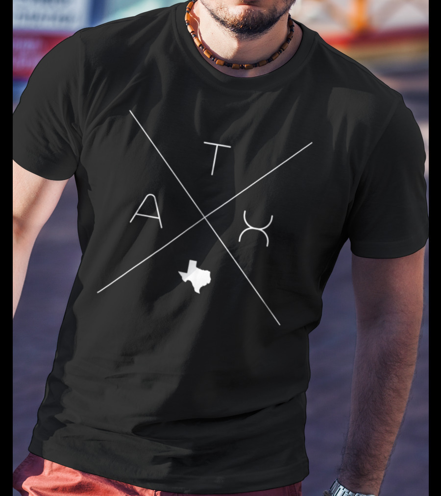 Austin Texas ATX Map T-Shirt