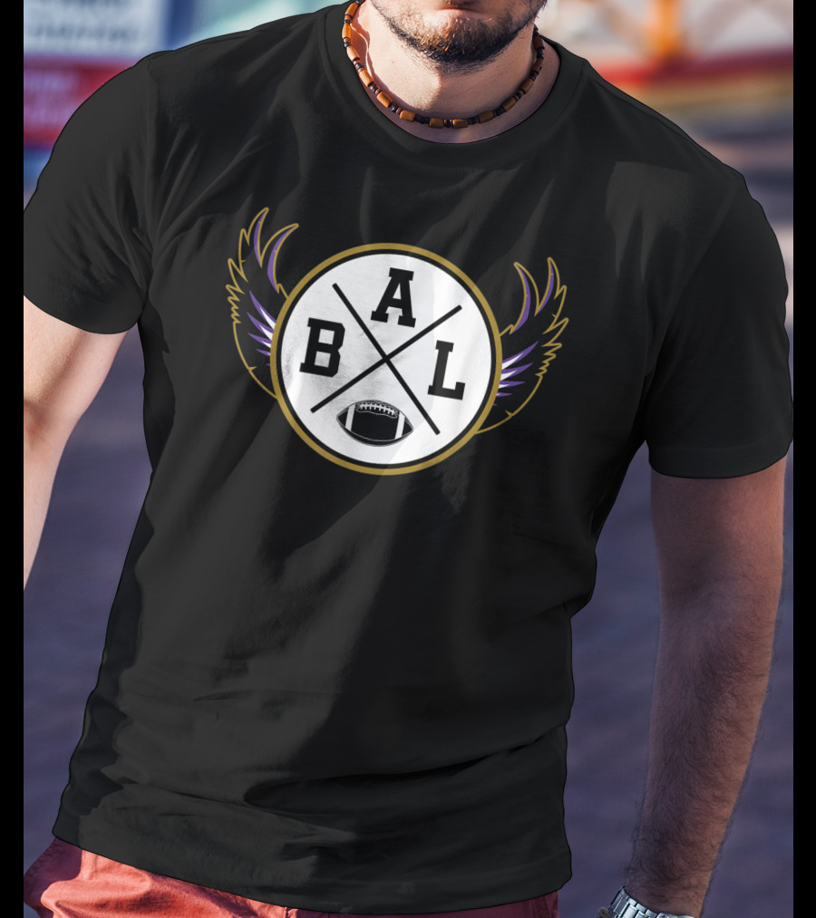 BAL Football Baltimore Maryland Vintage Raven T-Shirt