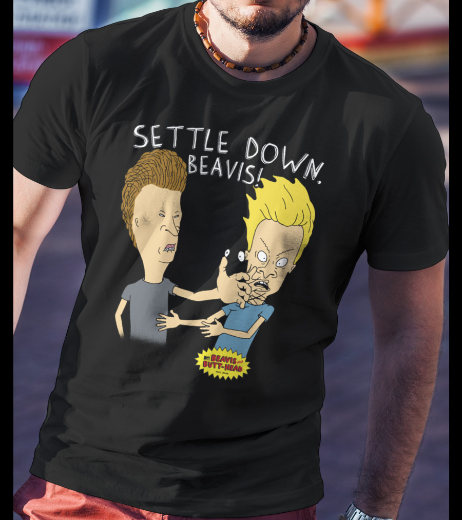 Settle Down Beavis Beavis And Butthead T-Shirt