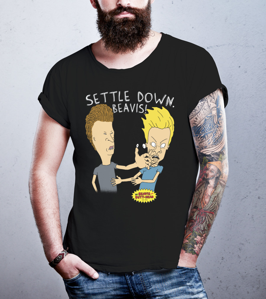 Settle Down Beavis Beavis And Butthead T-Shirt