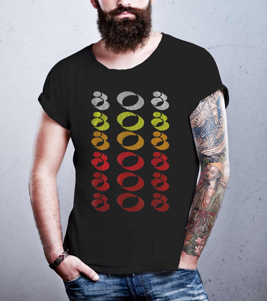 808 Drum Gradient Circles T-Shirt