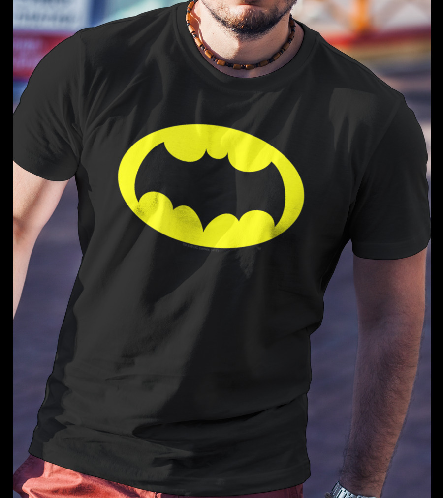 Batman Classic TV Series Logo Icon Chest T-Shirt