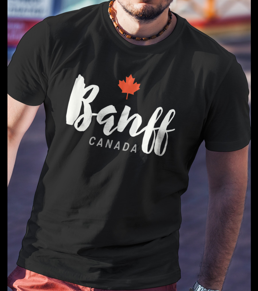 Banff Canada Maple Leaf National Park Classic Alberta T-Shirt