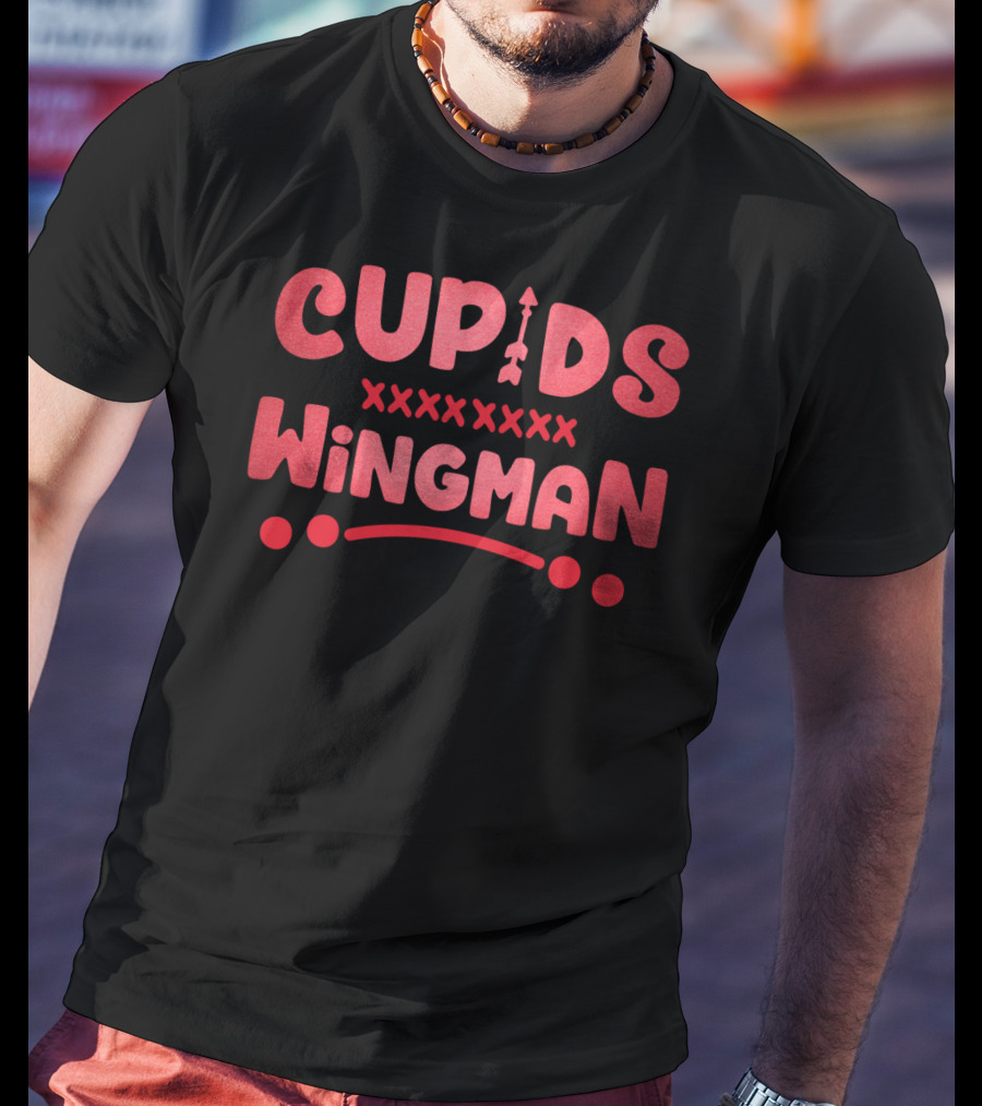 Cupids Wingman Valentines Day Love XOXO T-Shirt