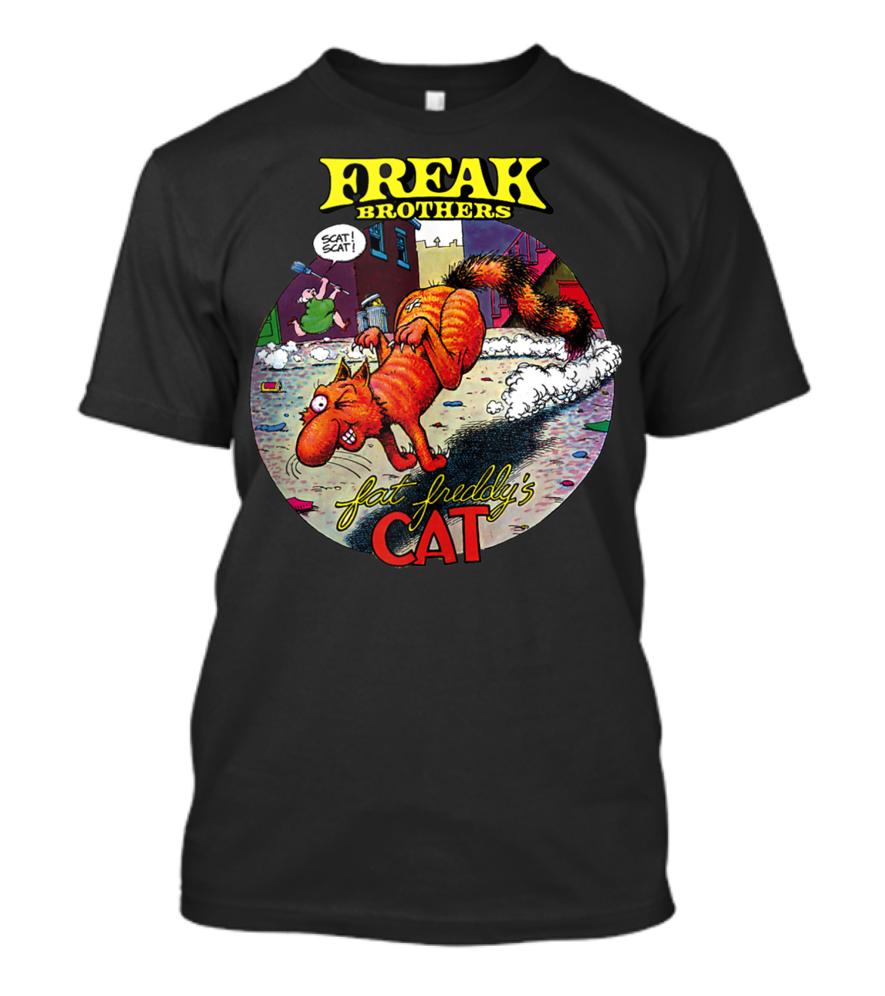 Freak Brothers Fat Freddy's Cat Scat Scat Comic T-Shirt