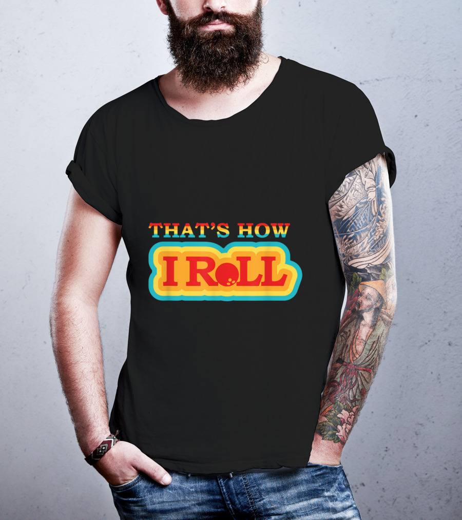 Funny Cute Bowling That's How I Roll Vintage T-Shirt