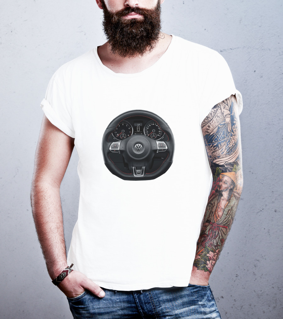 Volkswagen Steering Wheel Dashboard T-Shirt