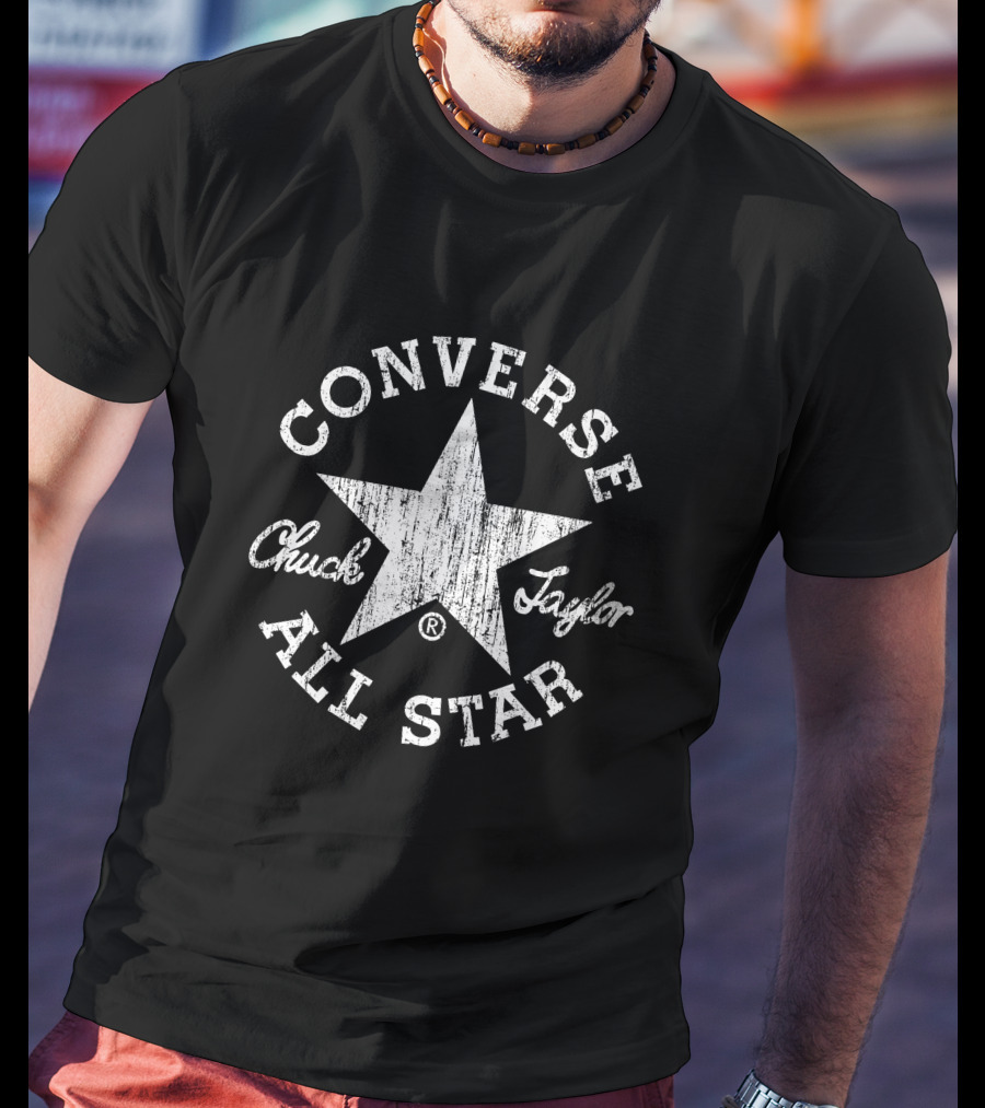 Converse Chuck Taylor All Star Logo Vintage White Star T-Shirt