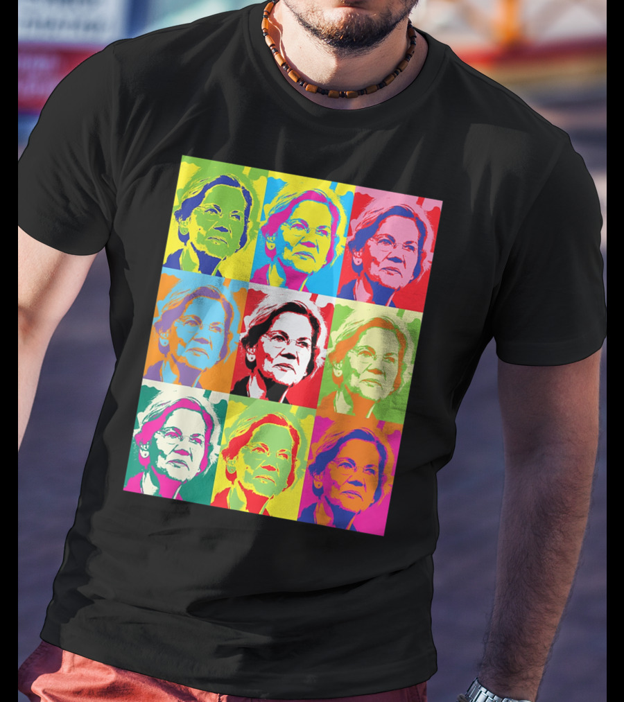 Elizabeth Warren Pop Art Superstar T-Shirt