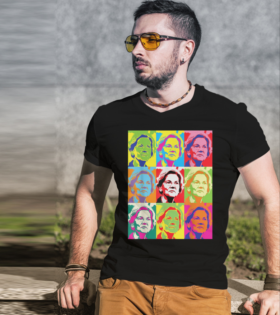 Elizabeth Warren Pop Art Superstar T-Shirt